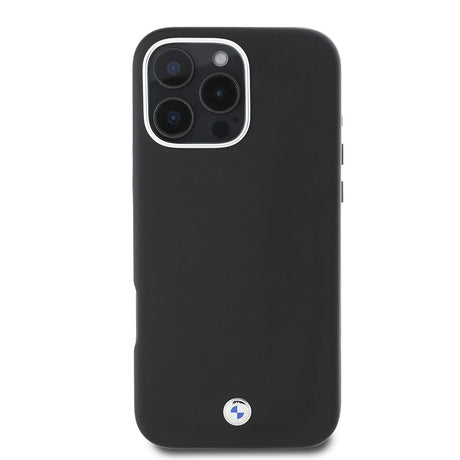 Apple iPhone 16 Pro Kılıf BMW Orjinal Lisanslı M-safe Şarj Özellikli Metal Logolu Tam Kaplama Deri Kapak