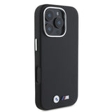 Apple iPhone 16 Pro Kılıf BMW Orjinal Lisanslı Tam Sarılmış Kevlar Tasarımlı Metal Logo Suni Deri Kapak