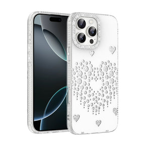 Apple iPhone 16 Pro Kılıf Damla Taşlı Zore Rivas Sert PC Kapak