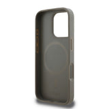 Apple iPhone 16 Pro Kılıf DKNY Orjinal Lisanslı M-safe Şarj Özellikli 3D Yazılı Checkered Pattern Kapak