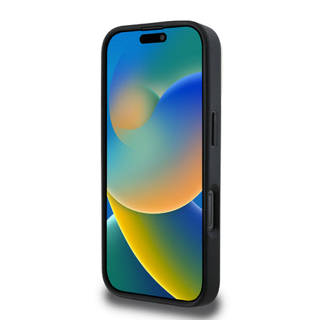 Apple iPhone 16 Pro Kılıf DKNY Orjinal Lisanslı M-safe Şarj Özellikli 3D Yazılı Checkered Pattern Kapak