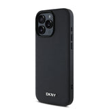 Apple iPhone 16 Pro Kılıf DKNY Orjinal Lisanslı M-safe Şarj Özellikli Metal Logolu PU Deri Grained Kapak