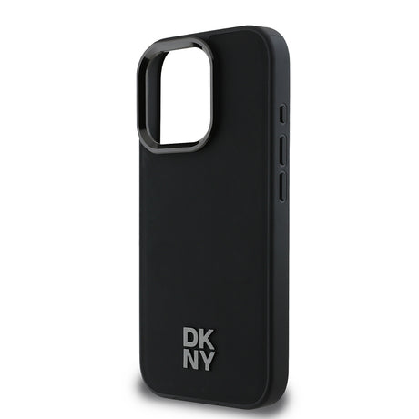 Apple iPhone 16 Pro Kılıf DKNY Orjinal Lisanslı M-safe Şarj Özellikli Metal Logolu PU Deri Plain Kapak