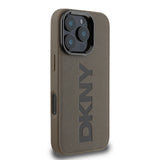 Apple iPhone 16 Pro Kılıf DKNY Orjinal Lisanslı M-safe Şarj Özellikli PU Deri Plain Kapak