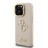 Apple iPhone 16 Pro Kılıf Guess Orjinal Lisanslı Grained Yazı Logolu Kamera Standlı Kapak