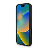 Apple iPhone 16 Pro Kılıf Guess Orjinal Lisanslı M-safe Şarj Özellikli PU Deri Bilek Askı İpli Yazı Logolu Kapak
