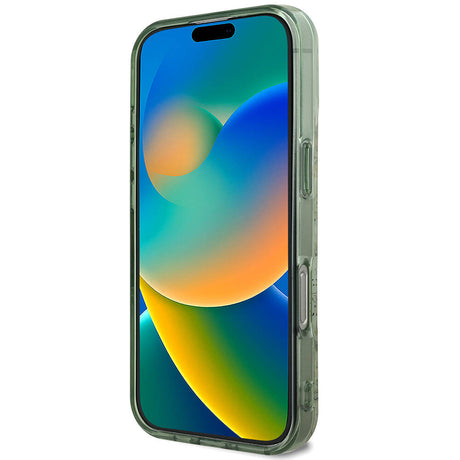 Apple iPhone 16 Pro Kılıf Guess Orjinal Lisanslı M-safe Şarj Özellikli Flower Tonal Circle Kapak