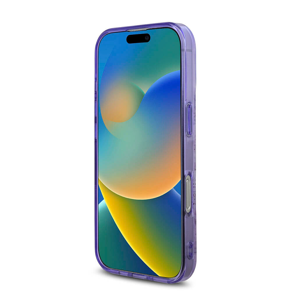 Apple iPhone 16 Pro Kılıf Guess Orjinal Lisanslı M-safe Şarj Özellikli Flower Tonal Circle Kapak