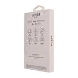 Apple iPhone 16 Pro Kılıf Guess Orjinal Lisanslı M-safe Şarj Özellikli Grained Triangle Kapak