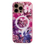 Apple iPhone 16 Pro Kılıf Guess Orjinal Lisanslı M-safe Şarj Özellikli IML Baskılı Jungle Ring Kapak