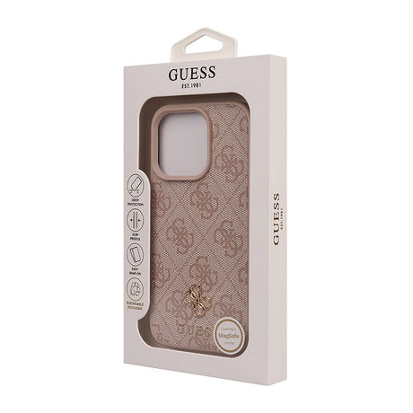Apple iPhone 16 Pro Kılıf Guess Orjinal Lisanslı M-safe Şarj Özellikli Small 4G Classic Kapak