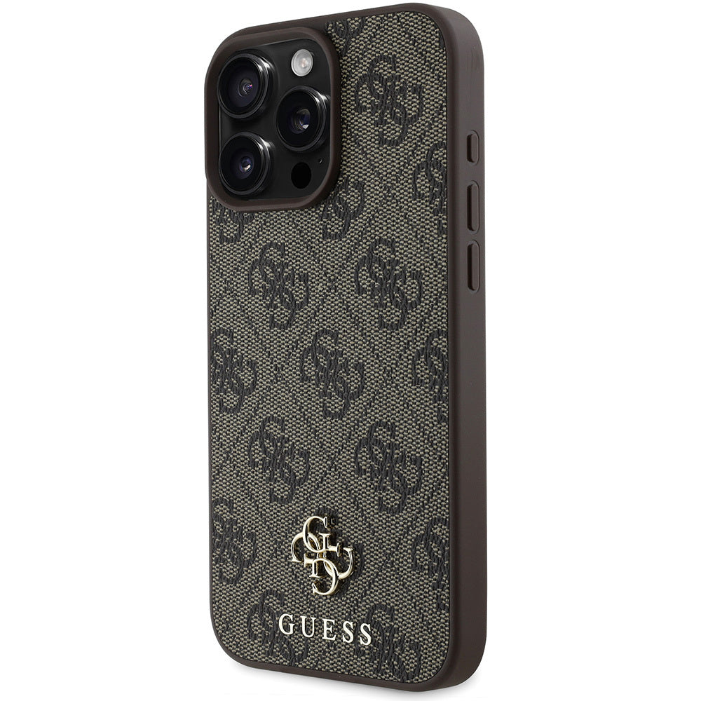 Apple iPhone 16 Pro Kılıf Guess Orjinal Lisanslı M-safe Şarj Özellikli Small 4G Classic Kapak