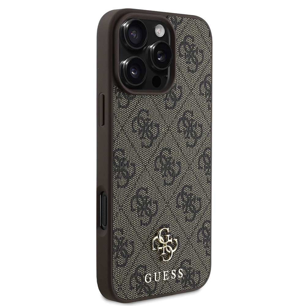 Apple iPhone 16 Pro Kılıf Guess Orjinal Lisanslı M-safe Şarj Özellikli Small 4G Classic Kapak