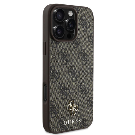 Apple iPhone 16 Pro Kılıf Guess Orjinal Lisanslı M-safe Şarj Özellikli Small 4G Classic Kapak