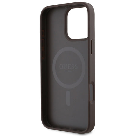 Apple iPhone 16 Pro Kılıf Guess Orjinal Lisanslı M-safe Şarj Özellikli Small 4G Classic Kapak