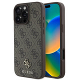 Apple iPhone 16 Pro Kılıf Guess Orjinal Lisanslı M-safe Şarj Özellikli Small 4G Classic Kapak