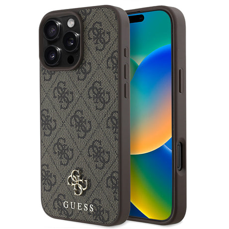Apple iPhone 16 Pro Kılıf Guess Orjinal Lisanslı M-safe Şarj Özellikli Small 4G Classic Kapak