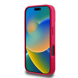 Apple iPhone 16 Pro Kılıf Guess Orjinal Lisanslı M-safe Şarj Özellikli Taneli Çiçek Tasarımlı Metal Yazı Logolu Kapak