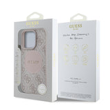 Apple iPhone 16 Pro Kılıf Guess Orjinal Lisanslı M-safe Şarj Özellikli Yazı Logolu Circle Classic Kapak