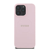 Apple iPhone 16 Pro Kılıf Guess Orjinal Lisanslı M-safe Şarj Özellikli Yazı Logolu Grained Kapak