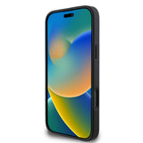 Apple iPhone 16 Pro Kılıf Guess Orjinal Lisanslı M-safe Şarj Özellikli Yazı Logolu Saffiano Classic Kapak