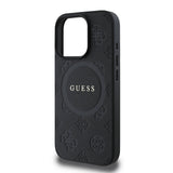 Apple iPhone 16 Pro Kılıf Guess Orjinal Lisanslı M-safe Şarj Özellikli Yazı Logolu Saffiano Peony Kapak