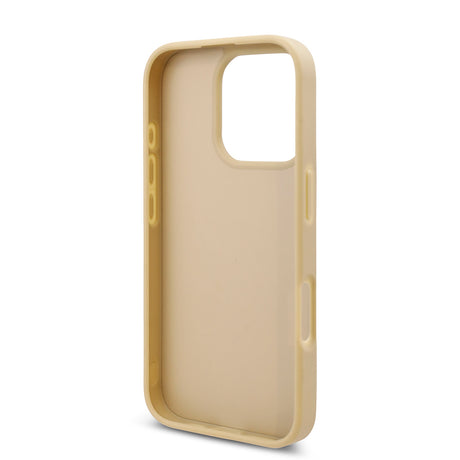 Apple iPhone 16 Pro Kılıf Guess Orjinal Lisanslı Taşlı Arka Yüzey Üçgen Logolu Kapak