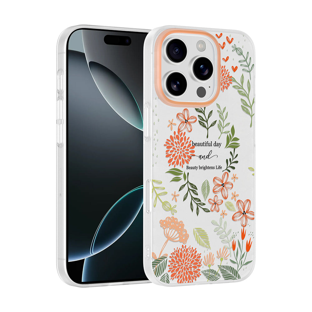 Apple iPhone 16 Pro Kılıf Kamera Korumalı Desenli Zore Klip Kapak