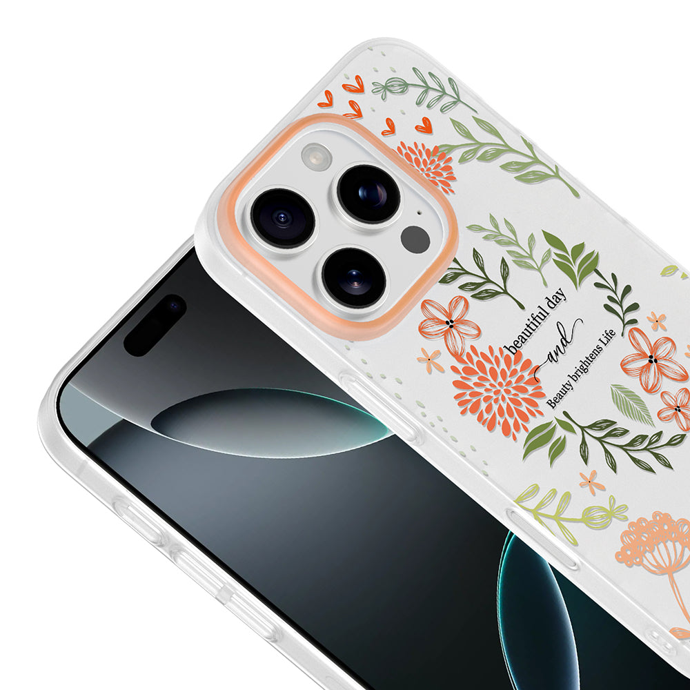 Apple iPhone 16 Pro Kılıf Kamera Korumalı Desenli Zore Klip Kapak