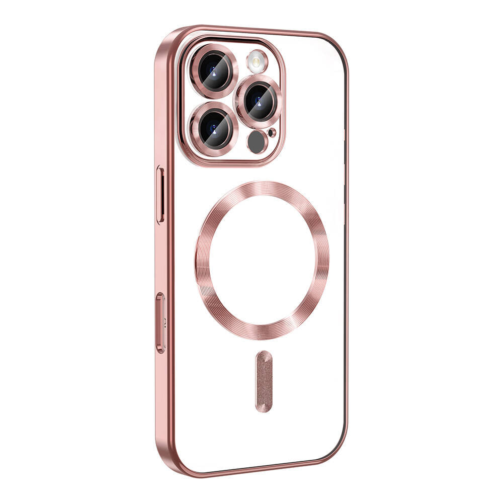 Apple iPhone 16 Pro Kılıf Kamera Korumalı M-safe Wireless Şarj Özellikli Zore Demre Kapak