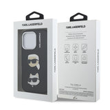Apple iPhone 16 Pro Kılıf Karl Lagerfeld Orjinal Lisanslı K&C Heads Pin Kapak