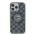 Apple iPhone 16 Pro Kılıf Karl Lagerfeld Orjinal Lisanslı M-safe Şarj Özellikli IML Baskılı Metal Monogram KC Heads Kapak