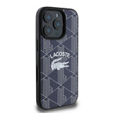 Apple iPhone 16 Pro Kılıf Lacoste Orjinal Lisanslı M-safe Şarj Özellikli Mono Vintage Logo Kapak