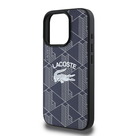 Apple iPhone 16 Pro Kılıf Lacoste Orjinal Lisanslı M-safe Şarj Özellikli Mono Vintage Logo Kapak