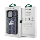 Apple iPhone 16 Pro Kılıf Lacoste Orjinal Lisanslı M-safe Şarj Özellikli Mono Vintage Logo Kapak