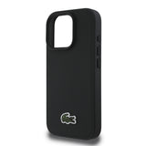 Apple iPhone 16 Pro Kılıf Lacoste Orjinal Lisanslı PU Pike Desenli Arka Yüzey İkonik Timsah Dokuma Logolu Kapak + Type-C Kablo 1.5m