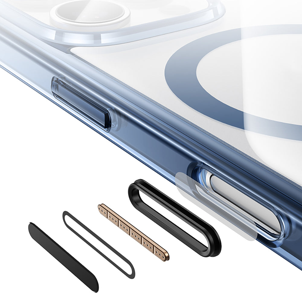 Apple iPhone 16 Pro Kılıf M-safe Şarj Özellikli Airbagli Şeffaf Benks LucentPro Serisi Kapak
