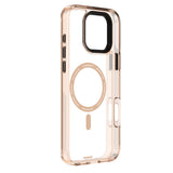 Apple iPhone 16 Pro Kılıf M-safe Şarj Özellikli Cam Arka Yüzey TPU Youngkit Gemstone Clear Serisi Kapak
