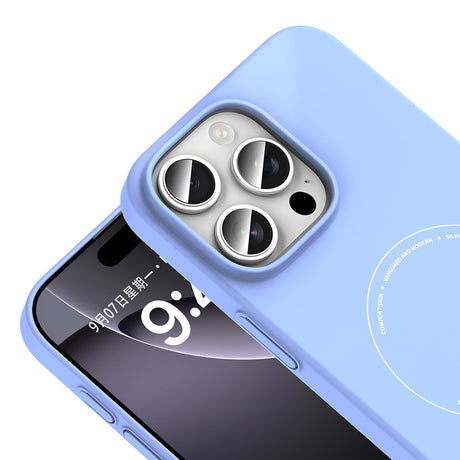 Apple iPhone 16 Pro Kılıf M-Safe Şarj Özellikli Kamera Korumalı Zore Elio Sert PC Kapak