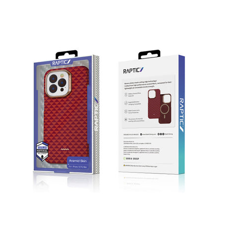 Apple iPhone 16 Pro Kılıf M-safe Şarj Özellikli Raptic Aramid Skin Origin Serisi Kapak