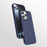 Apple iPhone 16 Pro Kılıf M-safe Şarj Özellikli Standlı Zore Samara Kapak