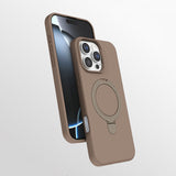 Apple iPhone 16 Pro Kılıf M-safe Şarj Özellikli Standlı Zore Samara Kapak