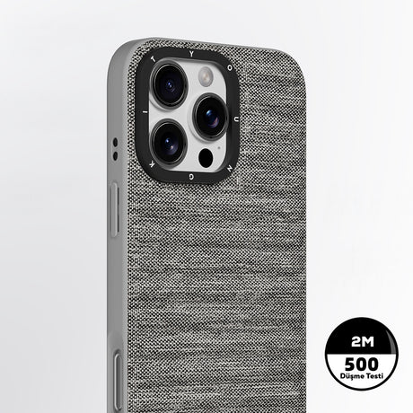 Apple iPhone 16 Pro Kılıf M-safe Şarj Özellikli Youngkit Canvas Serisi Kapak