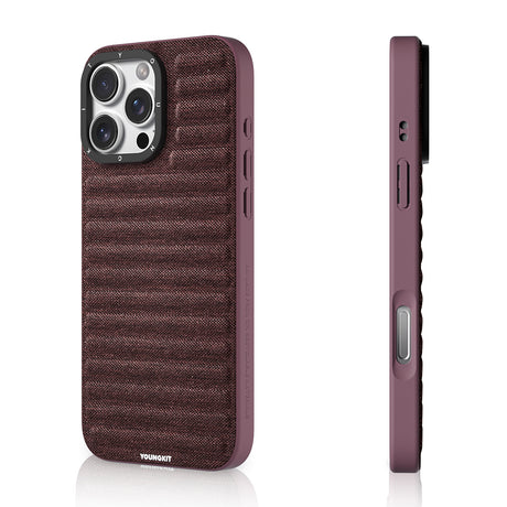 Apple iPhone 16 Pro Kılıf M-safe Şarj Özellikli Youngkit Canvas Serisi Kapak