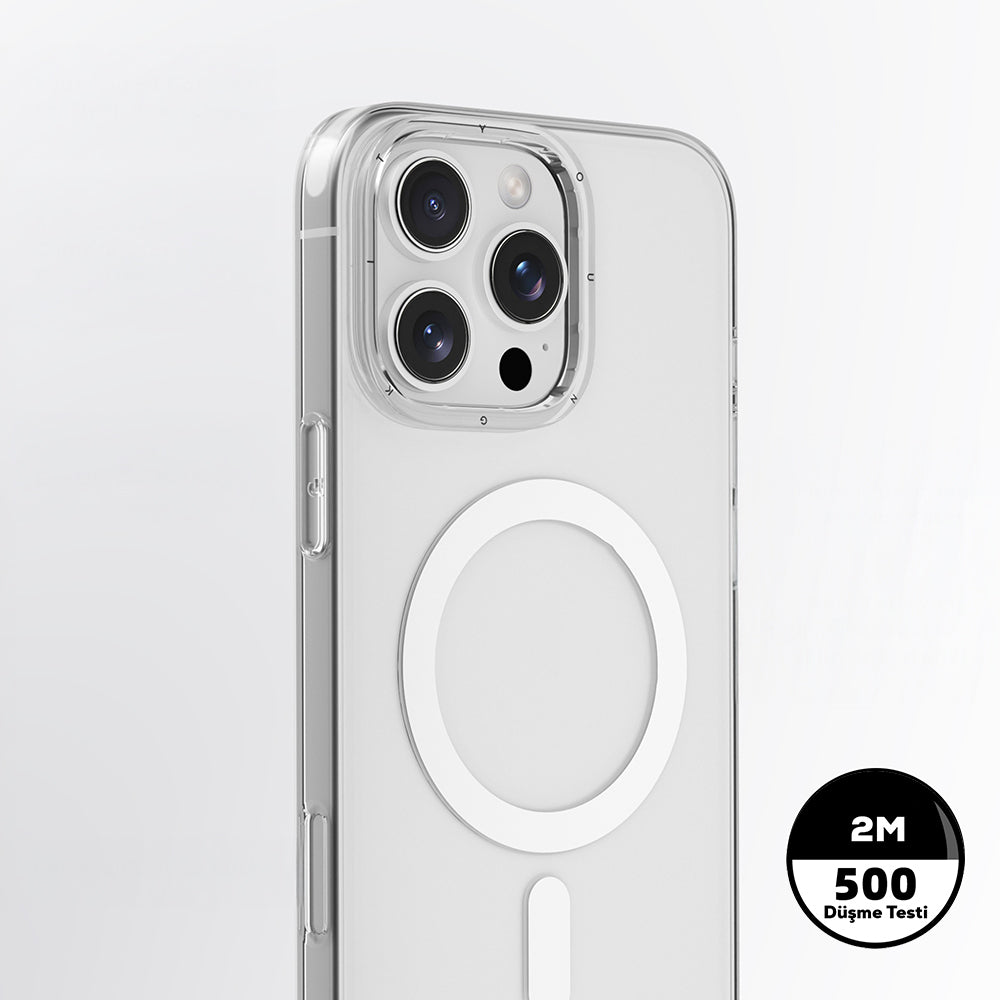 Apple iPhone 16 Pro Kılıf M-safe Şarj Özellikli Youngkit Ice Serisi Kapak