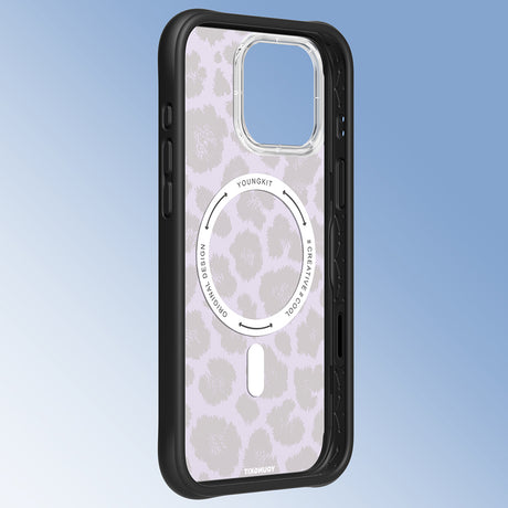 Apple iPhone 16 Pro Kılıf M-safe Şarj Özellikli Youngkit Leopard Serisi Kapak
