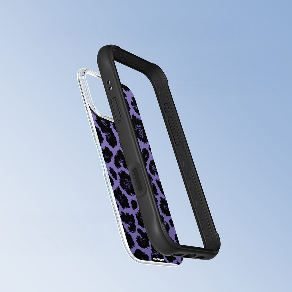 Apple iPhone 16 Pro Kılıf M-safe Şarj Özellikli Youngkit Leopard Serisi Kapak