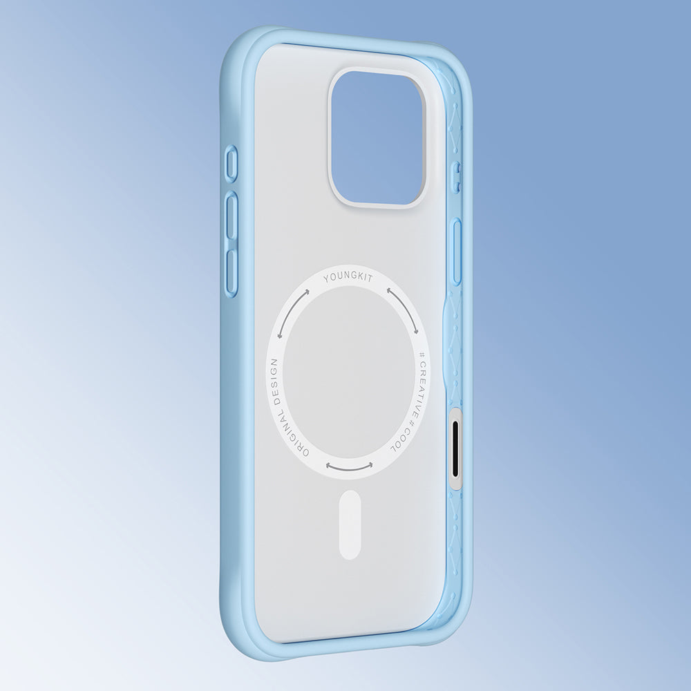 Apple iPhone 16 Pro Kılıf M-safe Şarj Özellikli Youngkit Macaroon Serisi Kapak