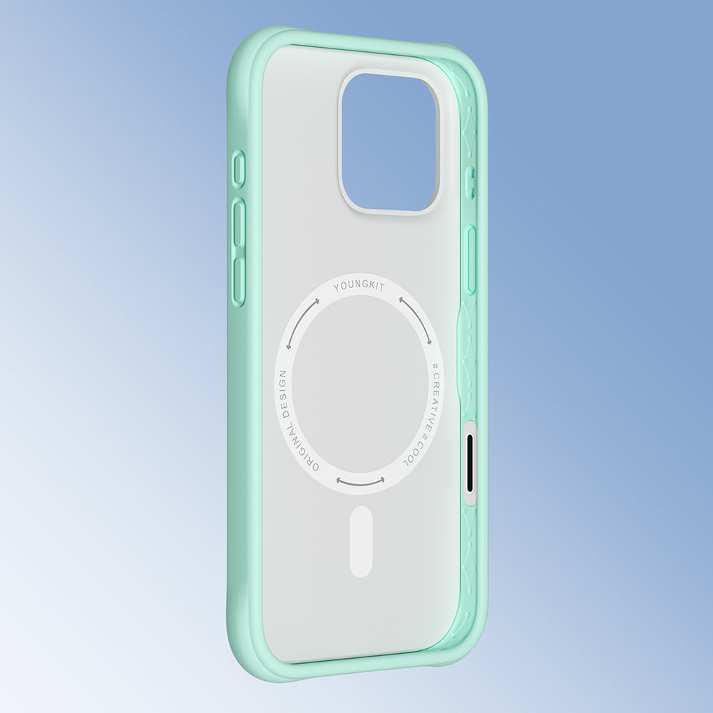 Apple iPhone 16 Pro Kılıf M-safe Şarj Özellikli Youngkit Macaroon Serisi Kapak