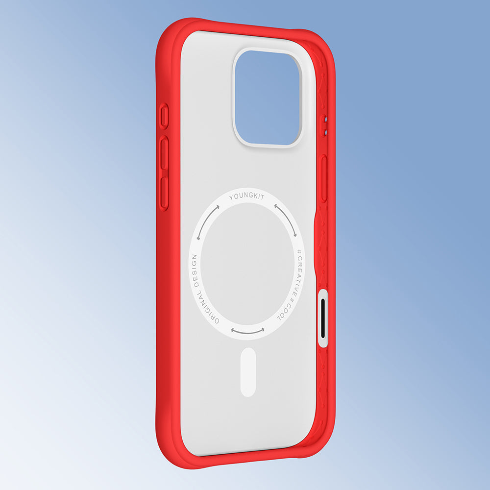 Apple iPhone 16 Pro Kılıf M-safe Şarj Özellikli Youngkit Macaroon Serisi Kapak